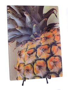 glass cutting board pineapple 15.25" x 11.25"