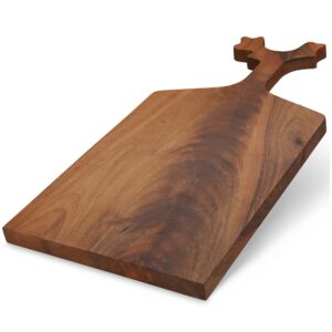teakcraft walnut cutting board, single piece wood, chopping board, knife friendly, reversible, cheese board, the opus (22x11x1inch)