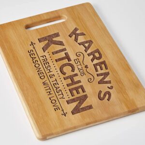 Custom Cutting Boards for Couple Personalized Husband Wife Cutting Board Bamboo Cutting Boards Wood Engraved