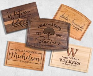 personalized cutting board custom mr mrs cutting board wood engraved cutting board