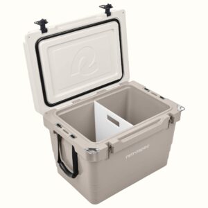 retrospec palisade cooler horizontal divider & cutting board - ice chest accessories - durable pp material – 45qt