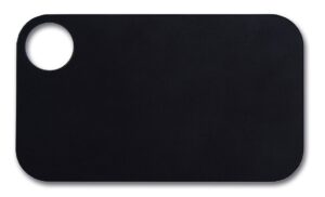 arcos cutting board 9x5 inch resin and cellulose fibre 240x140 mm. 306 gr. chopping board. series tablas. color black