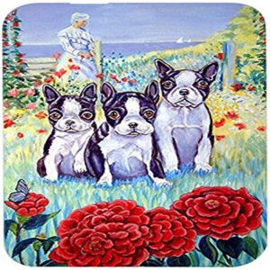 caroline's treasures 7005lcb boston terrier trio glass cutting board large decorative tempered glass kitchen cutting and serving board large size chopping board