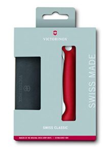 victorinox swiss classic foldable paring knife and epicurean cutting board set red 2 piece
