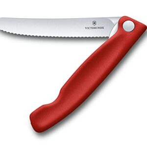 Victorinox Swiss Classic Foldable Paring Knife and Epicurean Cutting Board Set Red 2 piece