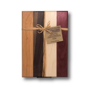 large wood charcuterie cutting board - 10 x 15 x .75 - reversible - the providence from the carpenter's shop
