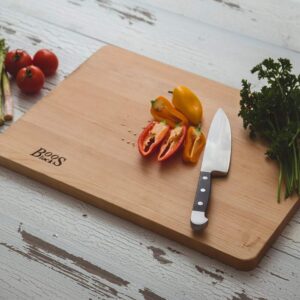 John Boos Reversible 18 Inch Wide Versatile Food Carving Block Cutting Board Kitchen Accessory, 13 x 18 x 0.75 Inches, Maple Wood