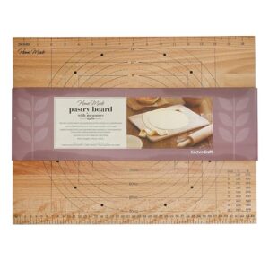 KitchenCraft Home Made Pastry Board with Measurements, Beechwood, 45 x 35 cm