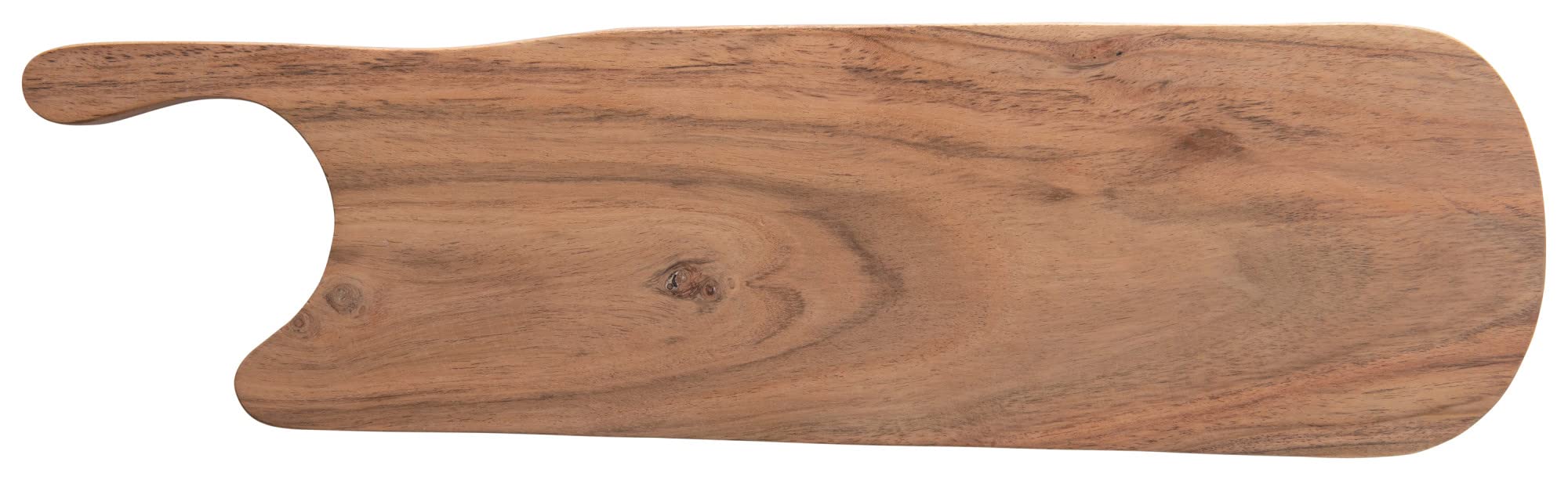 Creative Co-Op Abstract Acacia Wood Cheese/Cutting Board with Handle