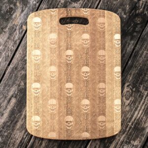 gothic baroque cutting board 14''x9.5''x.5'' bamboo