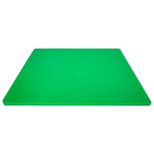 Professional Plastic Cutting Board, HDPE Poly for Restaurants, Dishwasher Safe and BPA Free, 24 x 18 x 0.5 Inches, Green