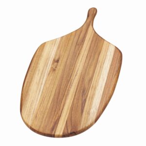 teakhaus 21.5 x 11 inch canoe paddle serving board