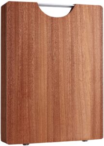 semork wood cutting board for kitchen, best chopping board for meats, vegetables, cheese with easy-grip handle, non-porous, 1-inch thickness,s(12x8")