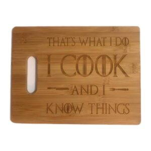 that's what i do i cook and i know things cutting board got engraved wooden bamboo daenerys targaryen inspired charcuterie tray