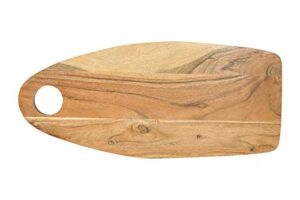 bloomingville acacia wood cheese handle cutting board, brown