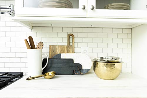 Rectangular Black Marble Cutting Board with Leather Strap