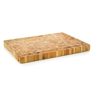 TeakHaus End Grain Large Smart Rectangular Cutting Board