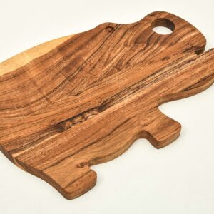 Hippo Kitchen Cutting Board - Juice Grooves with Easy-Grip Handles, Non-Porous, Dishwasher Safe