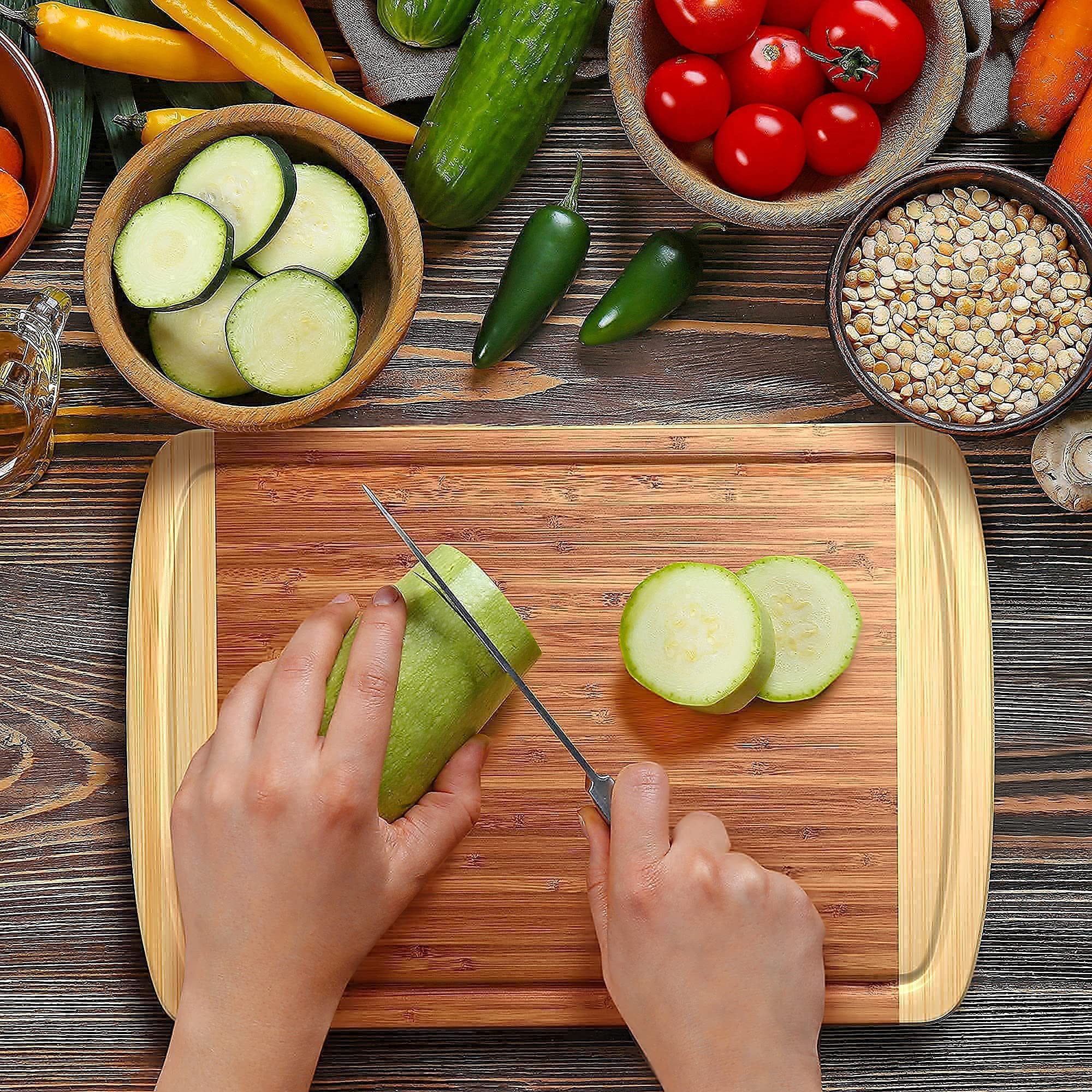 30 x 20 Inch MASSIVE XXXL Extra Large Bamboo Cutting Board and Medium-Large Wood Cutting Board : 14.5 x 11.5 Inches