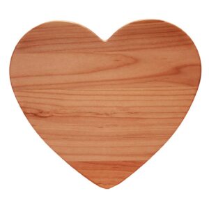 Hardwood Heart Shaped Cheese Serving Board (11" x 11" x .75")