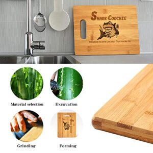 Sharkcoochie Charcuterie Board | Handmade Cutting Boards | Bamboo Board | Laser Engraved |13‘’ Sharkcoochie (B)