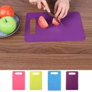 Kitchen Chopping Block Solid Color Non-slip Cutting Plate Board Cooking Tool - Purple ruiycltd