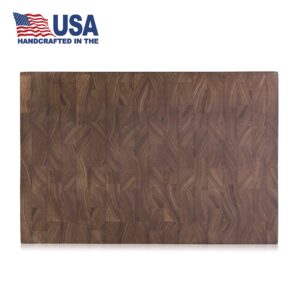 Cangshan | Thomas Keller Signature Collection Walnut End-Grain Cutting Board,12 x 18 x 1.5", Crafted in USA