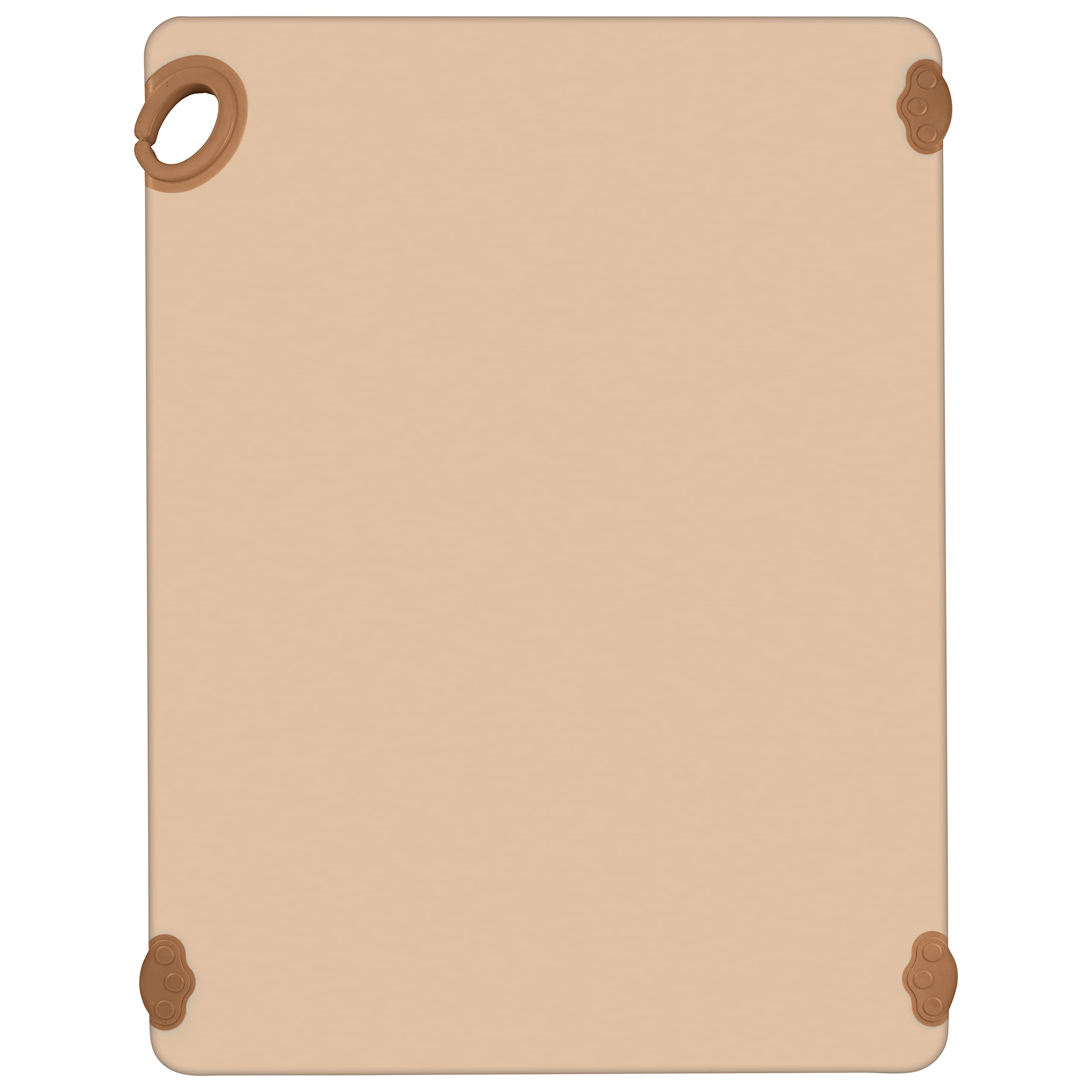 Winco Non-Slip Cutting Board with Hook, 18" x 24", Brown