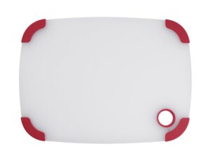 cuisinart cpb-14sr 14" semi-transparent board with red trim, white