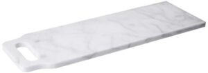 fox run white marble paddle board, 18 x 6-inch