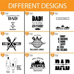 Grill Master Cutting Board for Dad or Grandpa, Steak Lover Father, With Children Names, Grill Lover Dad Gift, Personalized Cutting Board Gift for Men, BBQ Gifts, Customized Cutting Board, 9 Designs