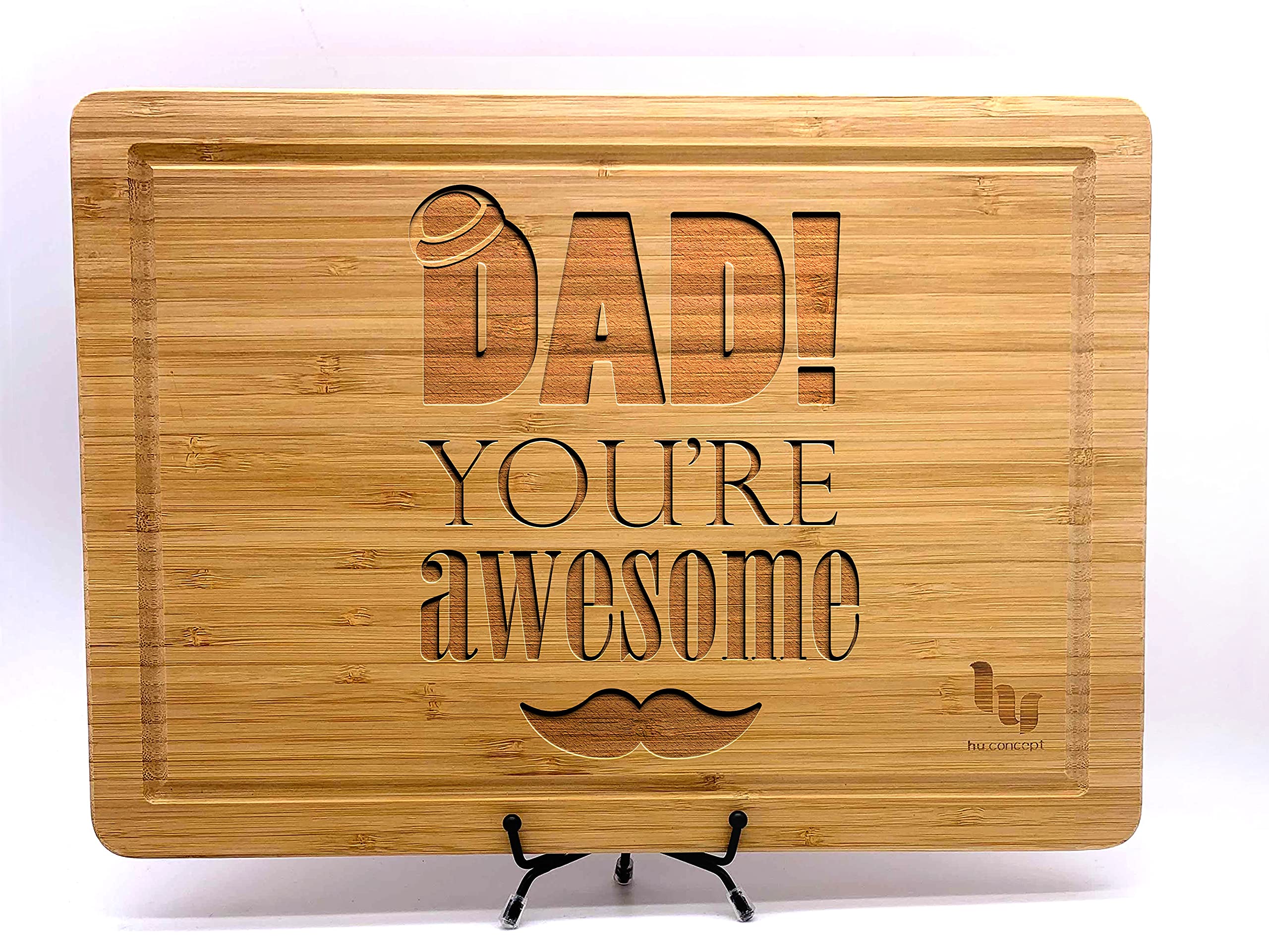 Grill Master Cutting Board for Dad or Grandpa, Steak Lover Father, With Children Names, Grill Lover Dad Gift, Personalized Cutting Board Gift for Men, BBQ Gifts, Customized Cutting Board, 9 Designs