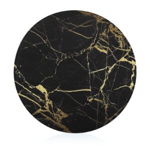 gold and black marble texture cutting board tempered glass chopping board for kitchen hotel
