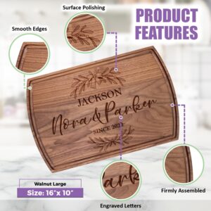 Tayfus Personalized Christmas Cutting Board Collection - Unique Christmas Themed Custom Engraved Chopping Blocks - Perfect Customized Gift Idea For Couples, Friends, Families And Parents