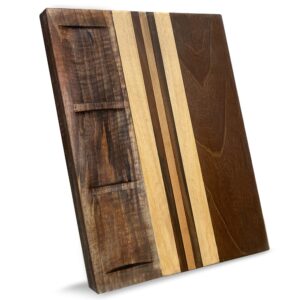 kaoc charcuterie boards - large cheese board, walnut cutting board, wood cutting board, wooden cutting boards for kitchen, serving platter, gifts for mom, mothers day gift (16x12x1.2)