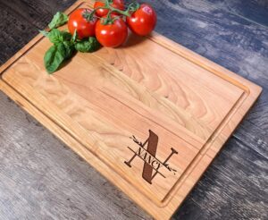 personalized mr and mrs cutting board wedding gift for couple custom cutting board housewarming gift