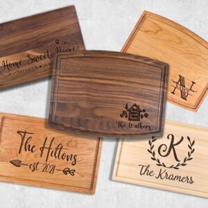 Personalized Mr and Mrs Cutting Board Wedding Gift for Couple Custom Cutting Board Housewarming Gift