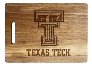 texas tech red raiders engraved wooden cutting board 10" x 14" acacia wood - large engraving officially licensed collegiate product