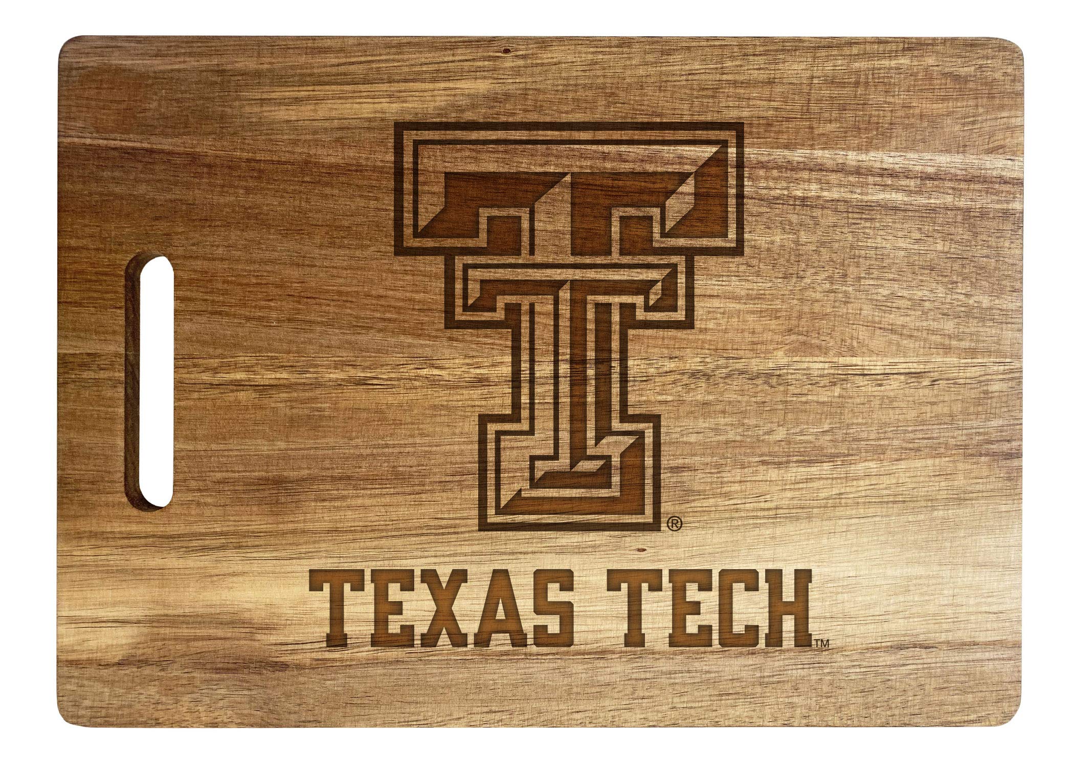 Texas Tech Red Raiders Engraved Wooden Cutting Board 10" x 14" Acacia Wood - Large Engraving Officially Licensed Collegiate Product