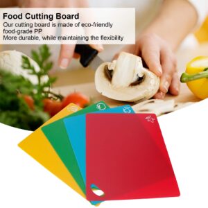 Kitchen Cutting Boards 4pcs PP Flexible Kitchen Cutting Board NonSlip Cutting Board for Vegetable Meat