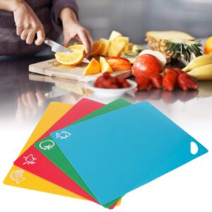 Kitchen Cutting Boards 4pcs PP Flexible Kitchen Cutting Board NonSlip Cutting Board for Vegetable Meat