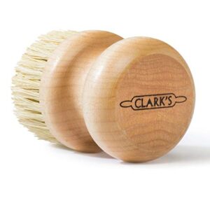 CLARK'S Small Scrub Brush and Cast Iron Soap Maintain All Cast Iron and Carbon Cookware