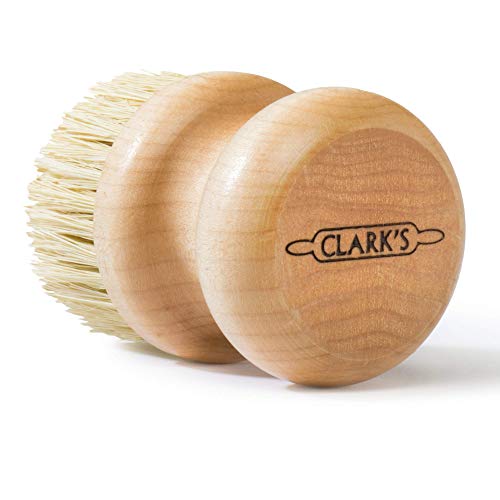 CLARK'S Small Scrub Brush and Cast Iron Soap Maintain All Cast Iron and Carbon Cookware