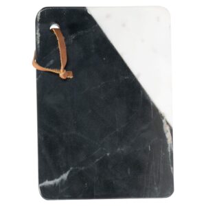 foreside home & garden small rectangle black marble serving cutting board
