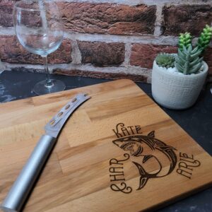 Shark Coochie Board Personalized Beech Engraved Cutting Board