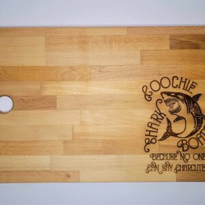 Shark Coochie Board Personalized Beech Engraved Cutting Board