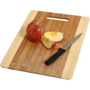 YBM Home Bamboo Cutting Board with Handle for Food Prep, Meat, and Vegetables - 100% Natural Chopping Board and Butcher Block, 1 Unit, Small (12.6 in. L x 8.6 in. W x 0.375 in. H)