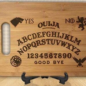 Ouija Board Anniversary Wedding Gift Personalized Cutting Board Engagement Bamboo Cutting Board Chopping Block