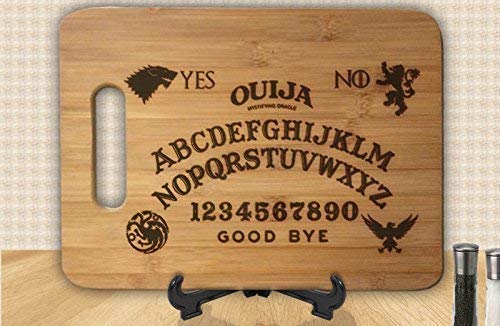 Ouija Board Anniversary Wedding Gift Personalized Cutting Board Engagement Bamboo Cutting Board Chopping Block