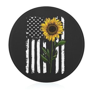 sunflower american flag glass cutting board round kitchen decorative chopping blocks mats food tray for men women